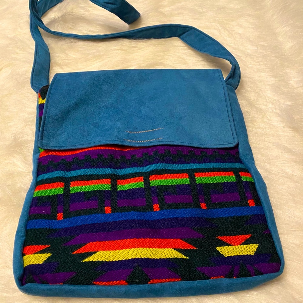 Colorful Suede Purse
